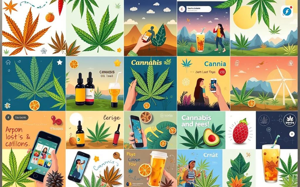 cannabis social media ideas