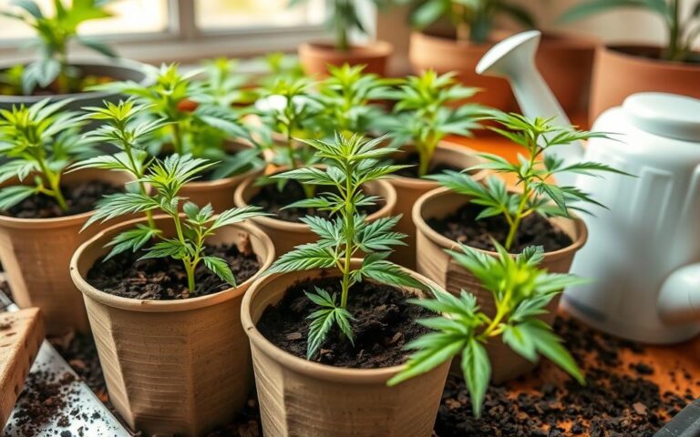 when to transplant cannabis seedlings