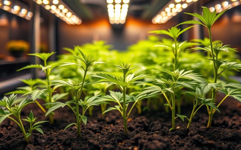 how much light does cannabis seedlings need