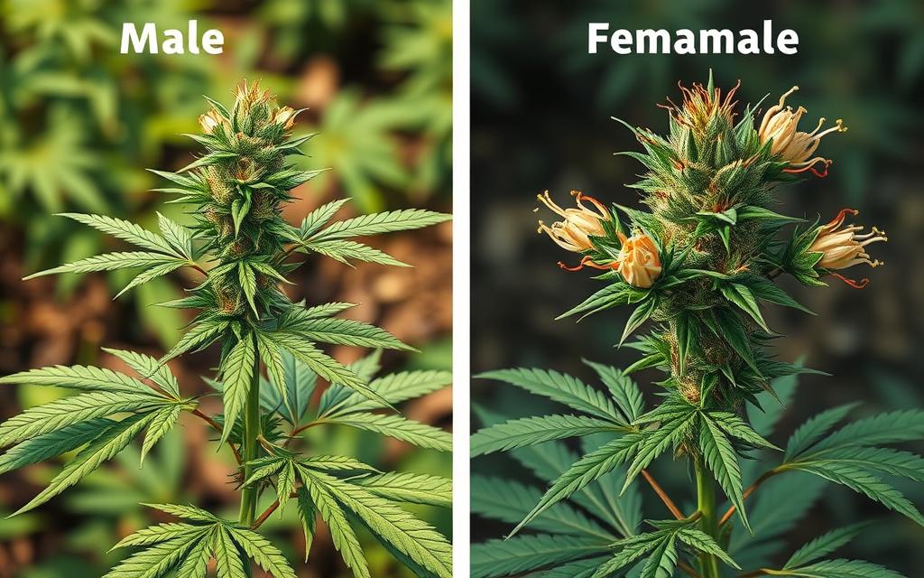 how to tell the difference between male and female cannabis