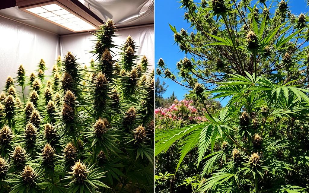 indoor cannabis yield versus outdoor cannabis yield