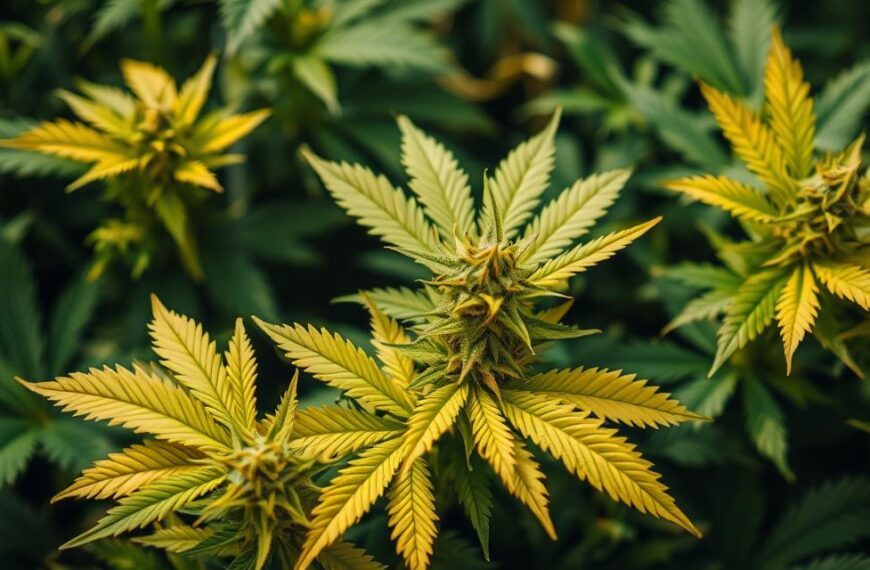 what causes cannabis leaves to turn yellow