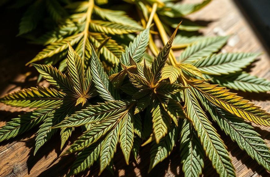 How to dry cannabis leaves for tea?
